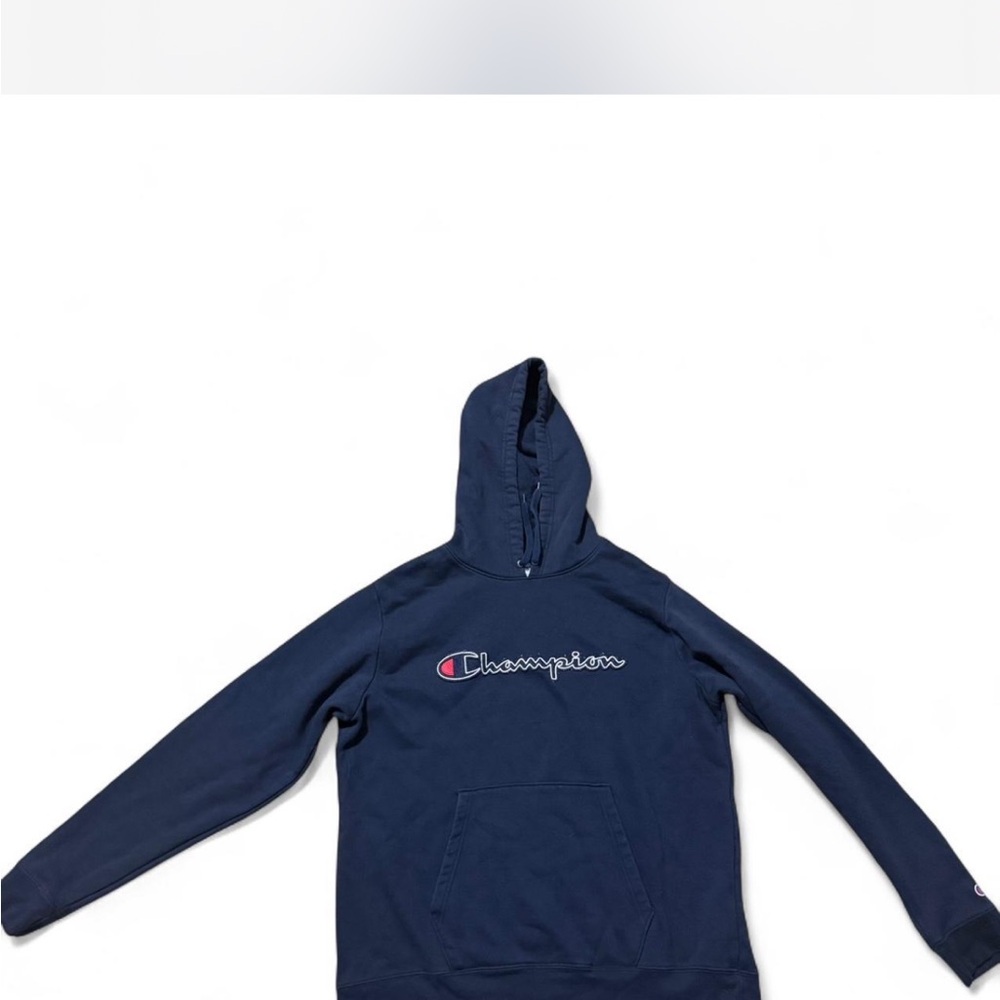 Champion Men's Dark Blue Hoodie
